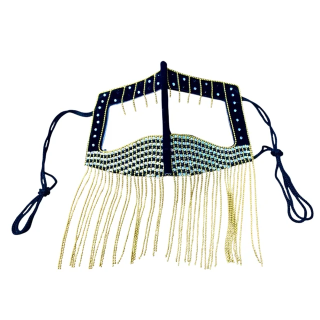 نقاب دختر بندری (برقع)نگیندار آویز زنجیر