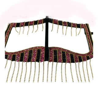 نقاب بندری نگین دار